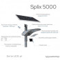Lampa solarna Splix 5000 lumenów z czujnikiem ruchu Lampa solarna Splix 5000 lumenów z czujnikiem ruchu
