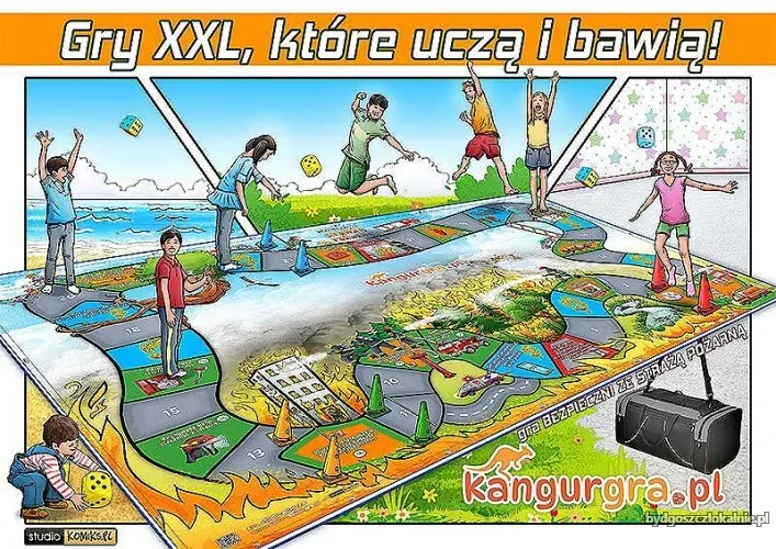 gra DZIECI BEZPIECZNE ZE STRAŻĄ POŻARNĄ gra XXL