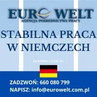 Niemcy Ślusarz/ Mechanik przemysłowy (18E brutto/h)