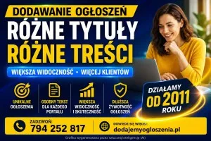 Ogłoszenia na portalach - unikalne teksty, bez kopiuj-wklej